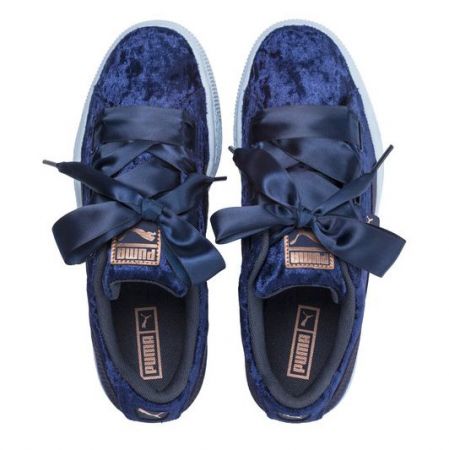 Детски Кецове PUMA Basket Heart Velour 516742 36762402 изображение 4
